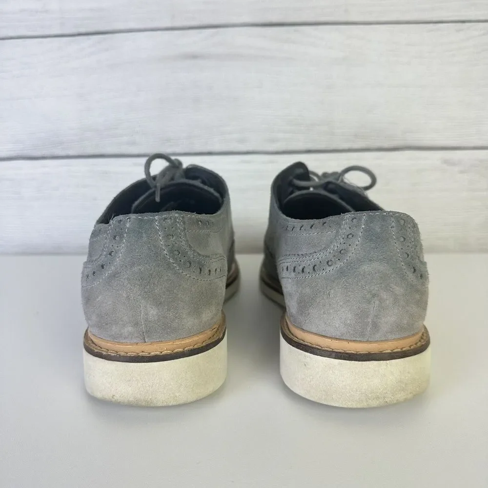 Cole Haan Briscoe Gray Suede Leather Casual Wingtip C12456 Mens Shoes 9.5 M‎